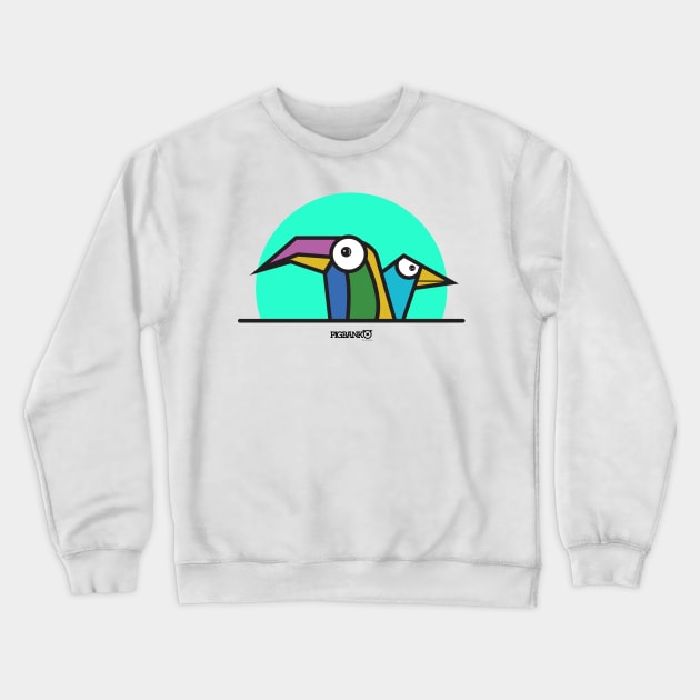 Birds Crewneck Sweatshirt by Pigbanko